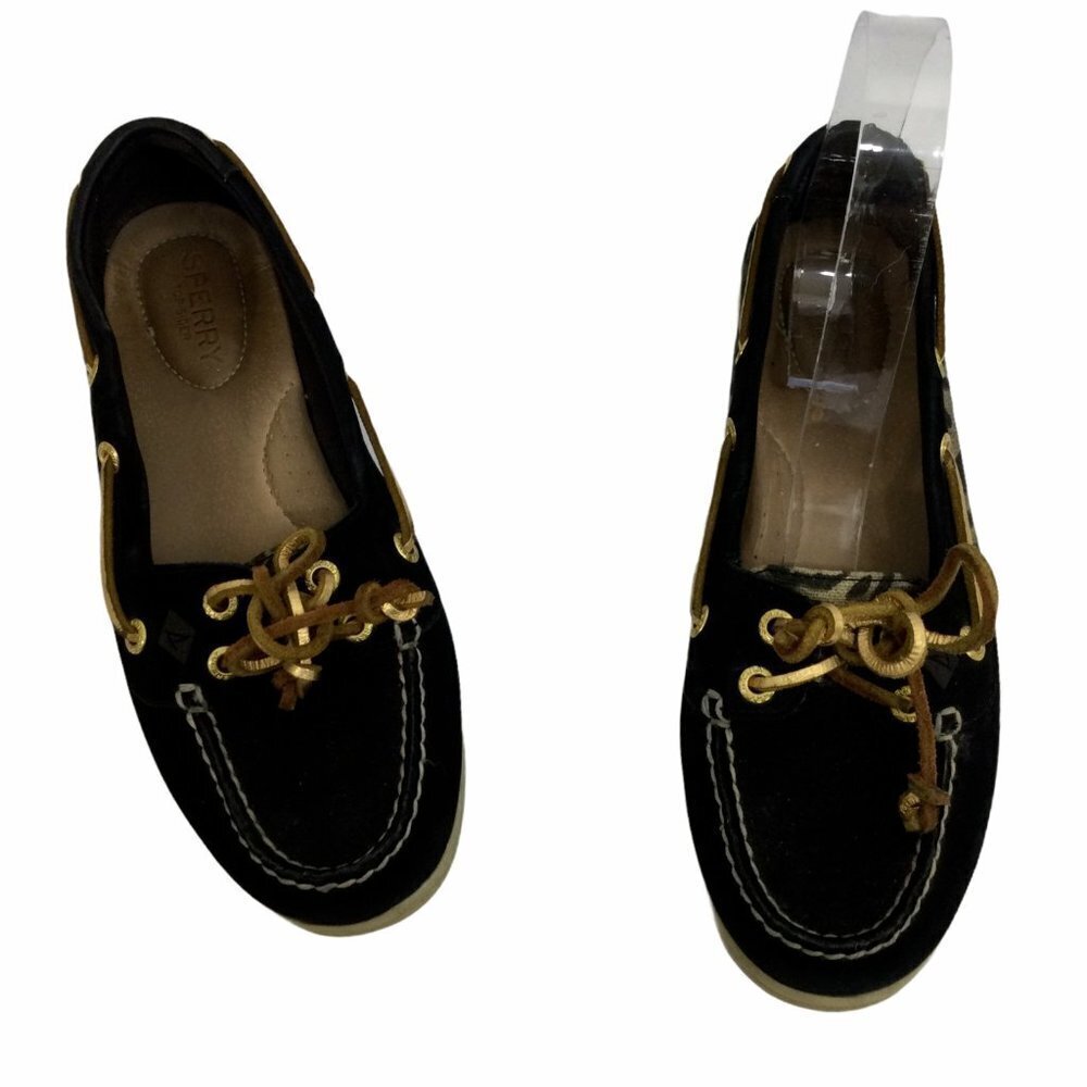 Sperry Top Sider Bluefish Black Cheetah Slip On